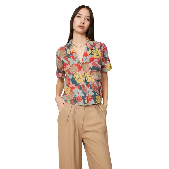 Marine Layer Colorful Floral Button Down Shirt - Picture 1 of 15